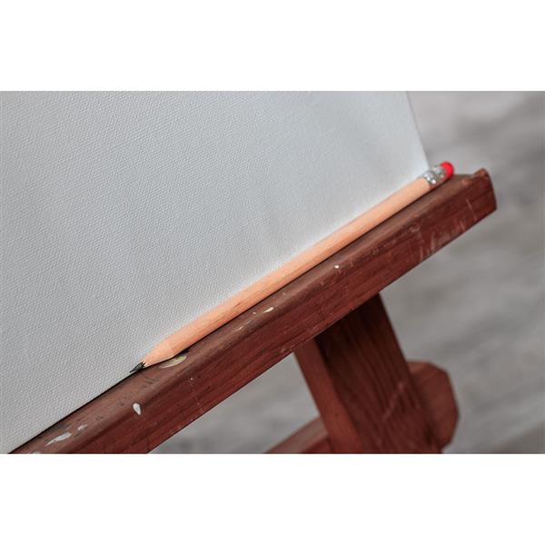 Ołówek z gumką STEFAN - brązowy