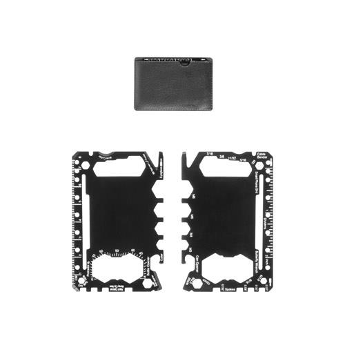 PEEBLES. Karta wielofunkcyjna ze stali nierdzewnej z 20 funkcjami