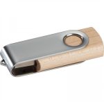 Pendrive drewniany 4GB 2.0 KLAUDIA - brązowy