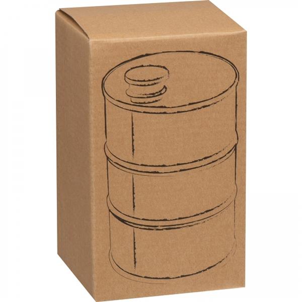 Piersiówka 600 ml beczka BLAIR - czarny