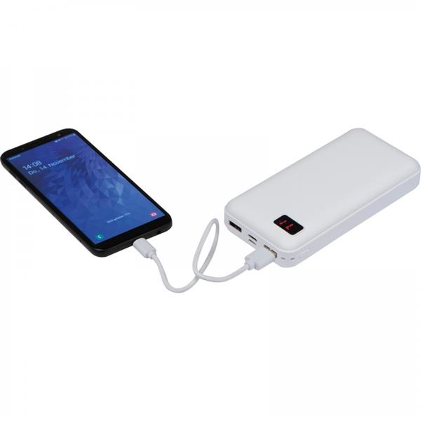 Power bank 20000 mAh FERDINANDO - biały