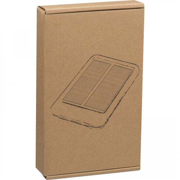 Power bank 4000 mAh solarny LEONARD - czarny