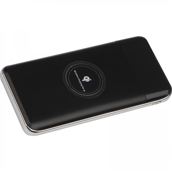 Power bank 8000 mAh indukcyjny SEBASTIANO - czarny