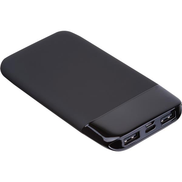 Power bank z podświetlanym logo 8000 mAh FLOYD - czarny