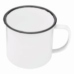 RETRO CUP - Kubek emaliowany - biały