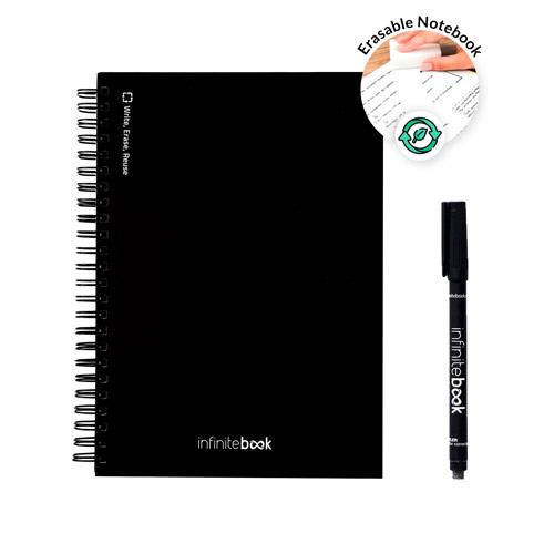 STARTER KIT INFINITEBOOK A5. Zestaw zawiera „Infinitebook”, zestaw do czyszczenia, marker i uchwyt na marker