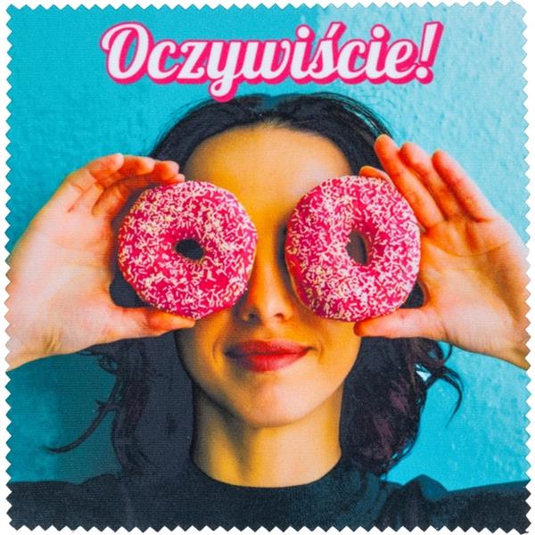 Ściereczka do czyszczenia okularów do sublimacji CHARLIE - biały