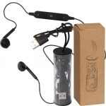 Słuchawki douszne bluetooth ISAAC - czarny