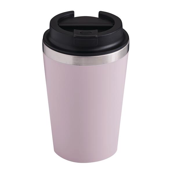TAKE & GO - Kubek podróżny dwuścienny - różowy