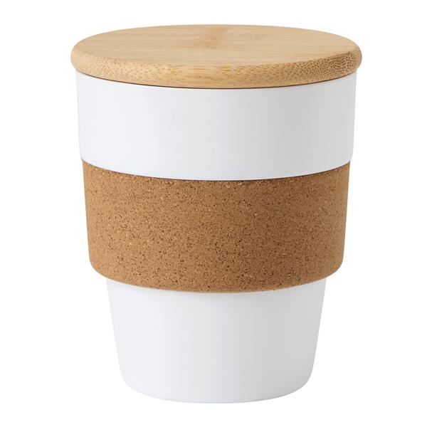 TRAVEL GRIP - Kubek podróżny - biały