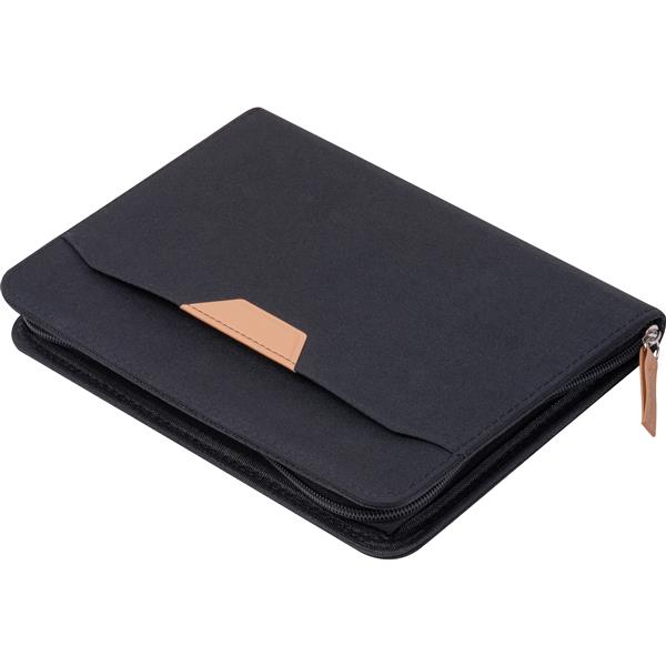 Teczka na dokumenty A5 z notatnikiem w linie RPET SHANNON - czarny