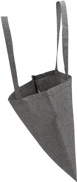 Torba bawełniana z recyklingu z długimi uszami 140 g/m2 LAMBERTO - czarny