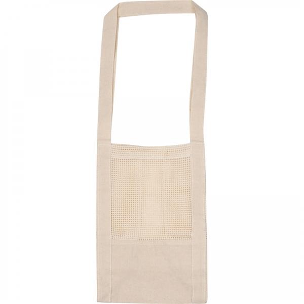 Torba bawełniana z siateczką 150 g/m2 BENEDIKT - biały
