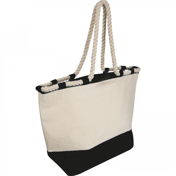 Torba plażowa z juty LIANA - czarny