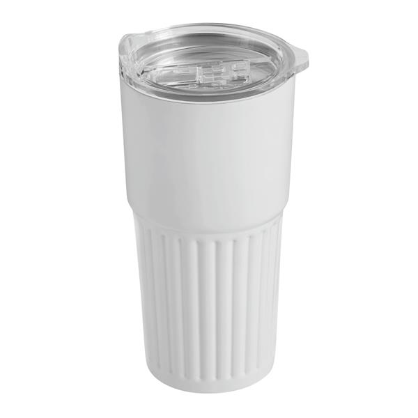 WAVE LINE - Próżniowy kubek - biały