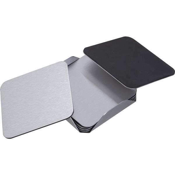 Zestaw 6 podkładek pod kubki MATILDE - szary