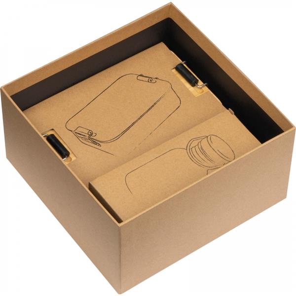 Zestaw lunch box i butelka 300 ml JOSEF - wielokolorowy