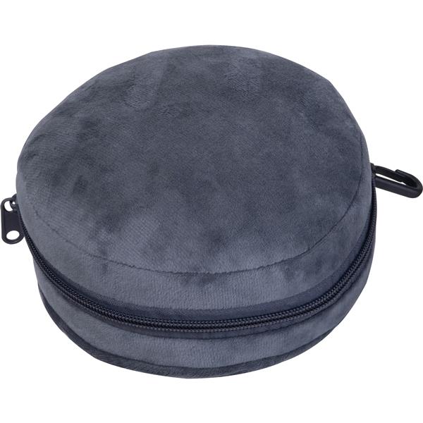 Zestaw podróżny opaska i poduszka JUSTYNA - ciemnoszary