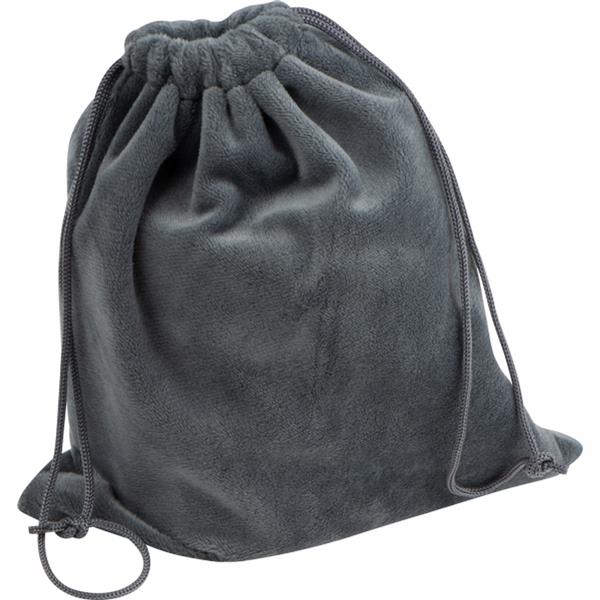 Zestaw podróżny poduszka, opaska, zatyczki do uszu SYLVIA - szary