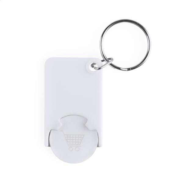 brelok do kluczy z miejscem na monete Trolex