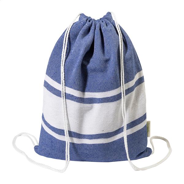 ręcznik plażowy z recyklingowanej bawełny i torba ze ściągaczem Tortuga