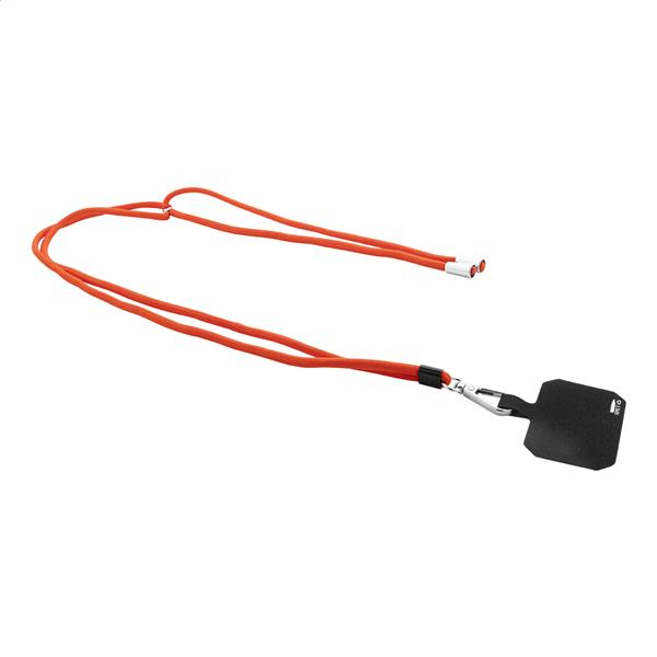 smycz RPET z uchwytem na telefon Corphon