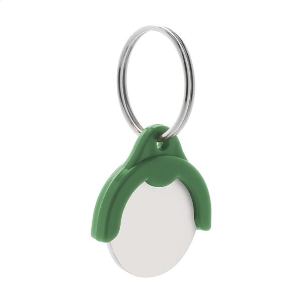 żeton do wózków sklepowych z brelokiem Token