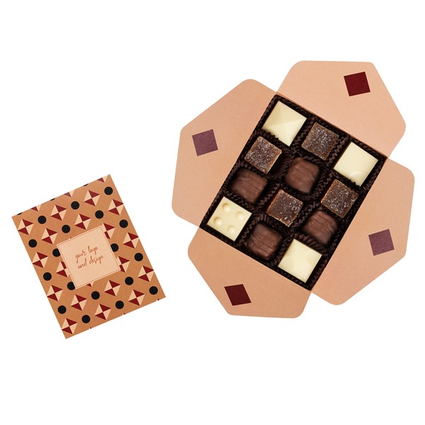 BOMBONIERKA OWOCOWA MOZAIKA 12 SZT