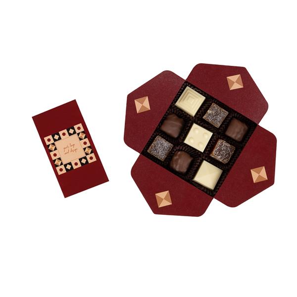 BOMBONIERKA OWOCOWA MOZAIKA 9 SZT