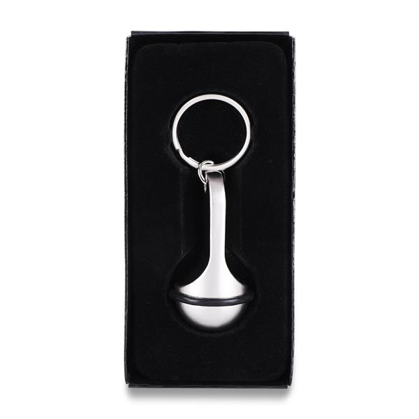 Brelok metalowy Old School, srebrny