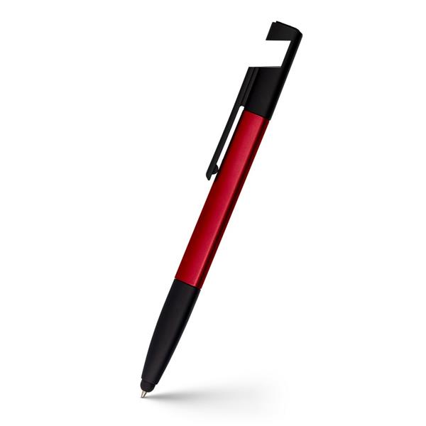 Długopis wielofunkcyjny, touch pen, stojak na telefon, czyścik do ekranu, linijka, śrubokręty | Tonu - V1849-05