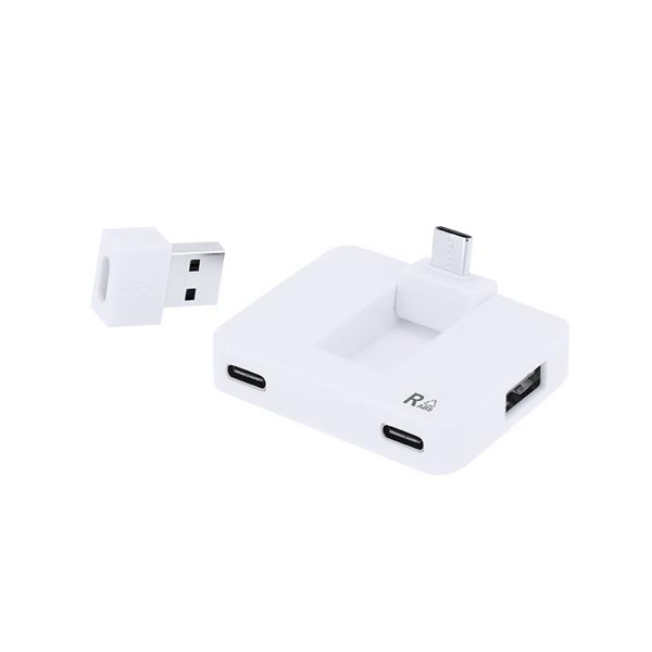 Hub USB 2.0 i USB-C z RABS - VA605-02