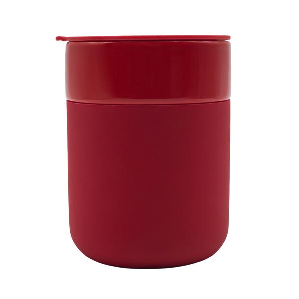 Kubek ceramiczny Caldo 370 ml, czerwony