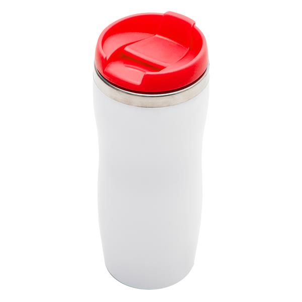 Kubek termiczny Askim 350 ml, czerwony