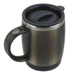 Kubek termiczny Barrel 400 ml, grafitowy