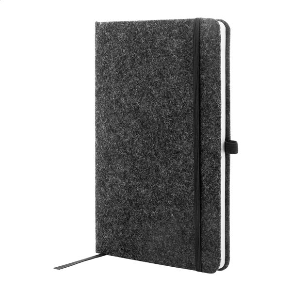 Notes z okładką z filcu RPET Refelt Note A5