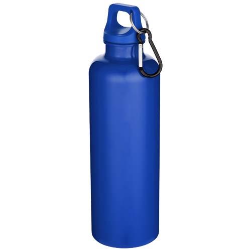 Oregon butelka na wodę o pojemności 750 ml z w jednolitym kolorze z karabińczykiem, wykonana z tworzyw sztucznych pochodzącyc