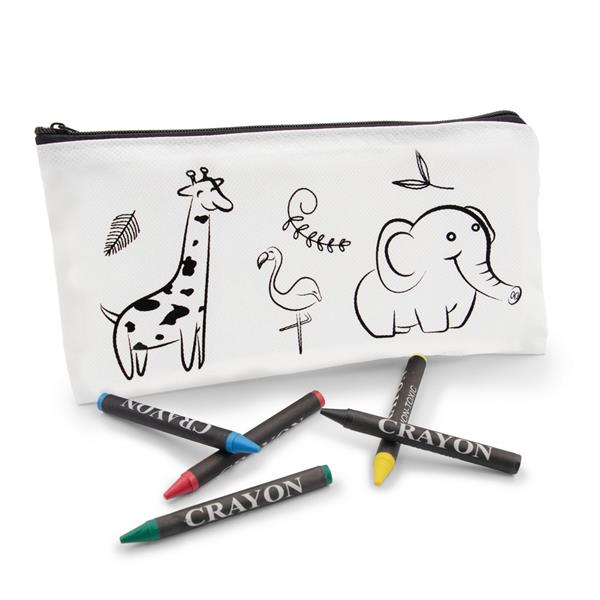 Piórnik do kolorowania, kredki | Pika - VA911-02