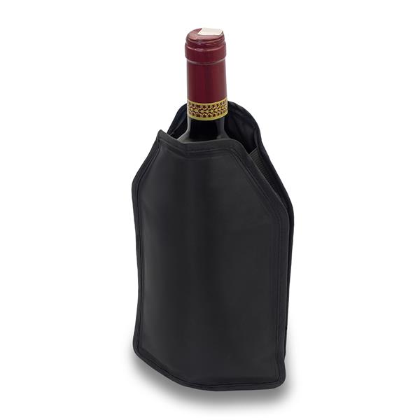 Pokrowiec chłodzący na butelki Luki, czarny