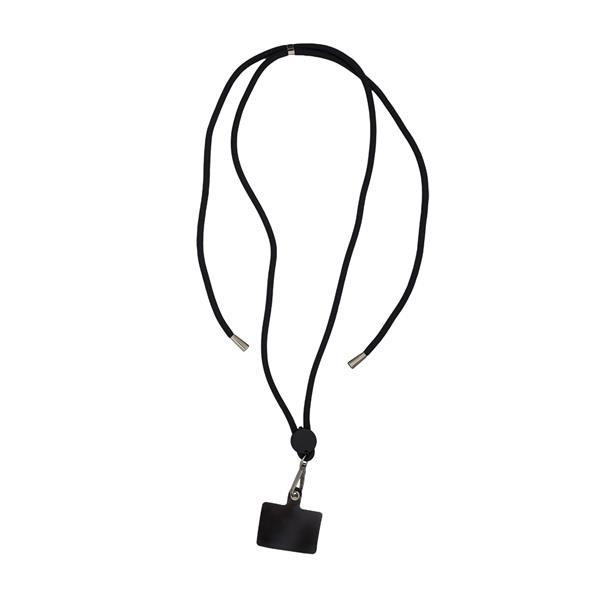Smycz do telefonu Flex, czarny