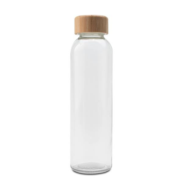 Szklana butelka Aqua Madera 500 ml, brązowy/transparentny