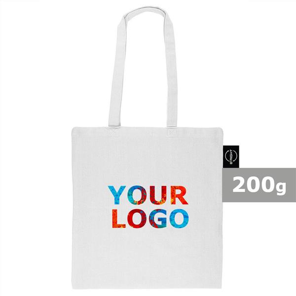 Torba z bawełny z recyklingu i poliestru z recyklingu na zakupy B'RIGHT | Porter - V8822-02