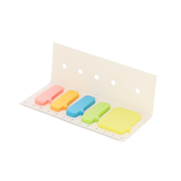 Zestaw do notatek ze zrecyklingowanych kartoników po mleku, karteczki samoprzylepne, linijka - VA644-02