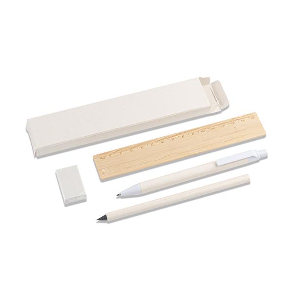 Zestaw szkolno-biurowy Latte, biały