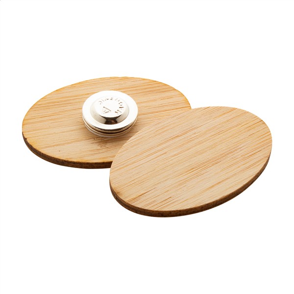 bambusowa przypinka/pins BooBadge