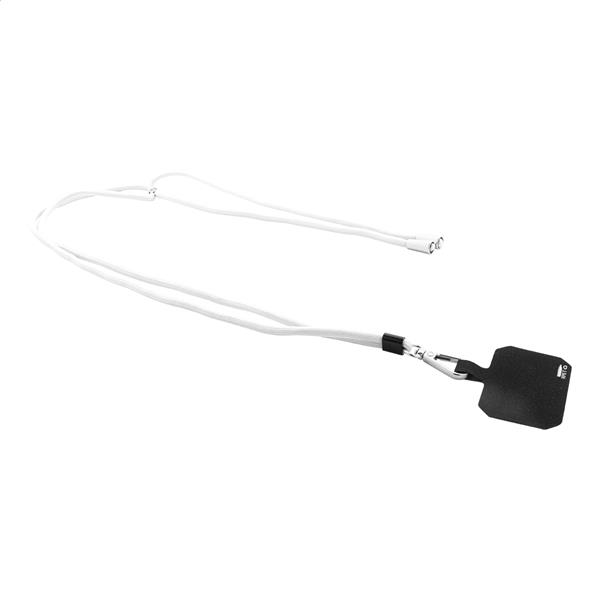 smycz RPET z uchwytem na telefon Corphon