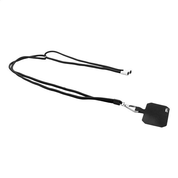 smycz RPET z uchwytem na telefon Corphon