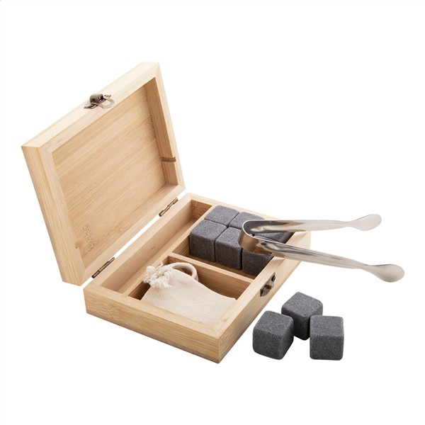 zestaw kostek lodu z kamienia Bourbon