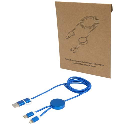 Alasia kabel do synchronizacji danych i szybkiego ładowania 5 w 1 27 W o długości 150 cm z tworzyw sztucznych i aluminium poc