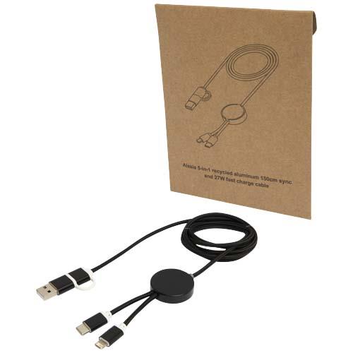 Alasia kabel do synchronizacji danych i szybkiego ładowania 5 w 1 27 W o długości 150 cm z tworzyw sztucznych i aluminium poc